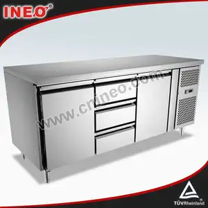 En acier inoxydable 304 faible consommation d'énergie réfrigérateur,/réfrigérateur congélateur cuisine de l'hôtel
