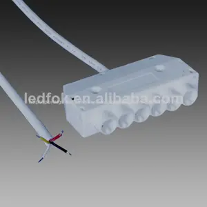 ce certificated 24v rgb luzes led distribuidor com cabos de extensão cabos 4 6 caixa de junção forma