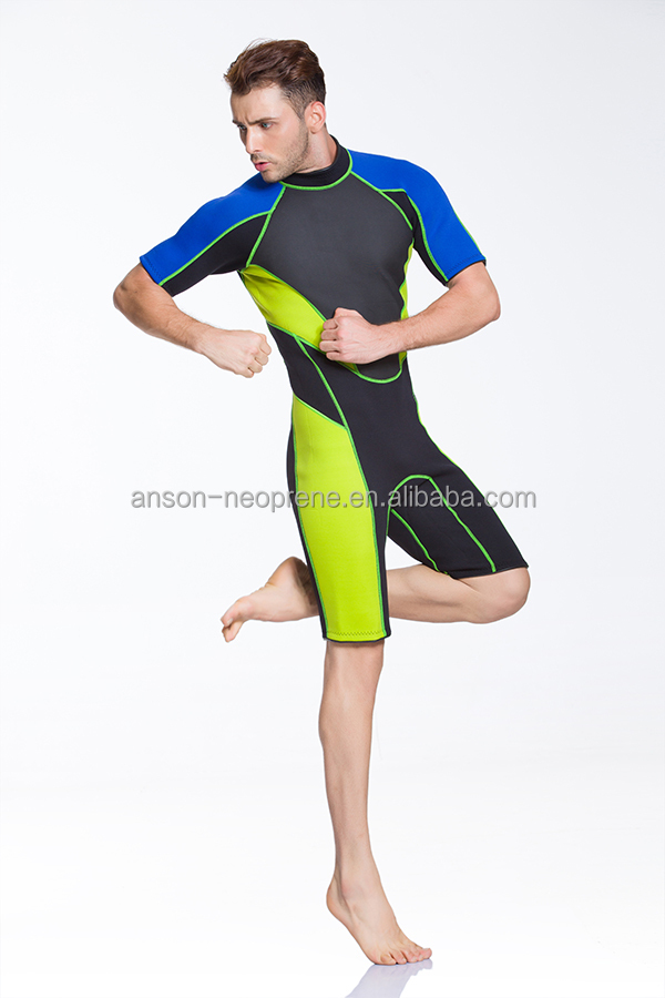 Неопреновый гидрокостюм Мужской 1 мм/2 мм, купальник, Неопреновая ламинированная супер эластичная ткань