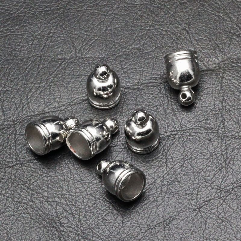 10mm Silver Tassel Cap Charms Perfect for DIY Jewelry
