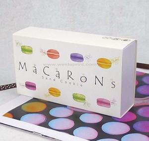 Bán buôn tùy chỉnh thiết kế in logo Macarons hộp với chèn có thể gập lại bánh cookie Bánh Mì Bánh Ngọt Bánh rán Macaron bao bì hộp - Product Image 4