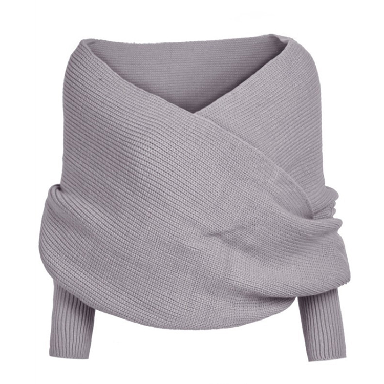 Damen Pashmina Tuch Strick - Vielseitiger Schal Wrap Solid Farben