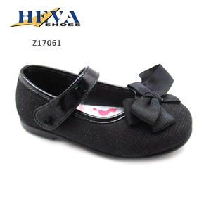 Comfy <span class=keywords><strong>moda</strong></span> vestido negro Ballet Mary Jane zapatos con amor nudo arco grande para las bodas fiestas - Product Image 1