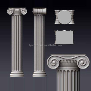 Colonnes de marbre en pierre naturelle fait à la main, support de <span class=keywords><strong>style</strong></span> romain classique, commande ionique, colonnes pour la construction, décoration de maison - Product Image 2
