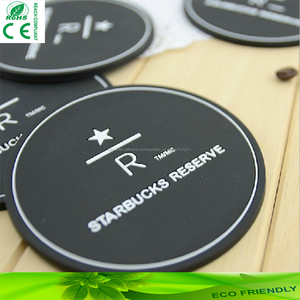 Flores redondas Personalizadas Individuales Taza/Café <span class=keywords><strong>PVC</strong></span> Blando/Montaña <span class=keywords><strong>De</strong></span> Silicona - Product Image 1