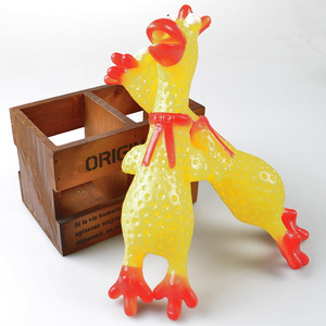 Gritando <span class=keywords><strong>pollo</strong></span> comida para perros juguete ladrando perro juguete chillón perro Pato juguete - Product Image 1