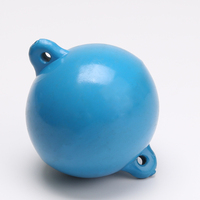 Boule flottante pour filet de pêche commercial en polyéthylène moulé par injection, résistante aux UV, à nervures renforcées