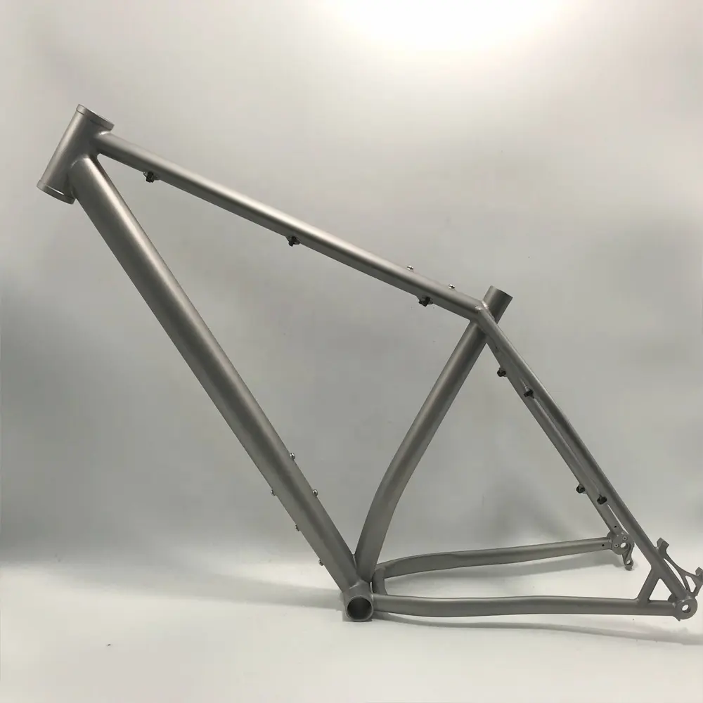 26er de titanio marco de la bicicleta de montaña de grasa con truss bicicleta tenedor