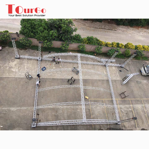 Nhôm Led Hiển Thị Vòng Tròn <span class=keywords><strong>Truss</strong></span> Giai Đoạn Chiếu Sáng <span class=keywords><strong>Truss</strong></span> Stand Bolt Roof Concert Cong <span class=keywords><strong>Truss</strong></span> Hệ Thống Bởi TourGo - Product Image 5