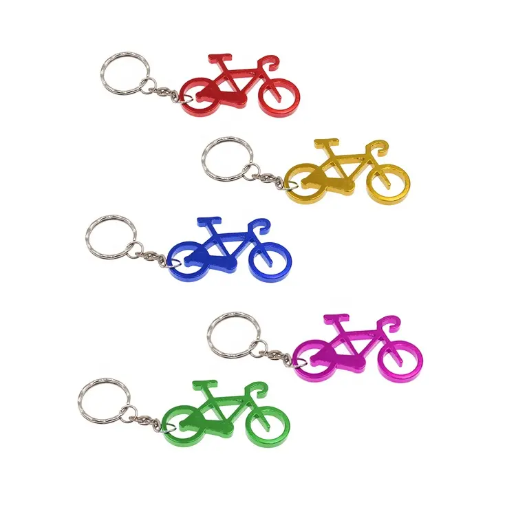 High Quality Bicycle Keychain Bottle Opener Metal Key ChainためWedding Gift、Keyring Bottle Opener