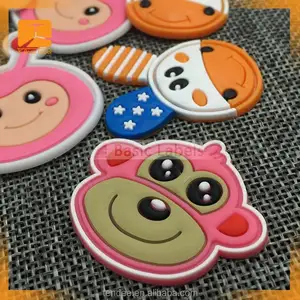 Cartoon pvc led patch for child t shirt, clothes light with pvc patch