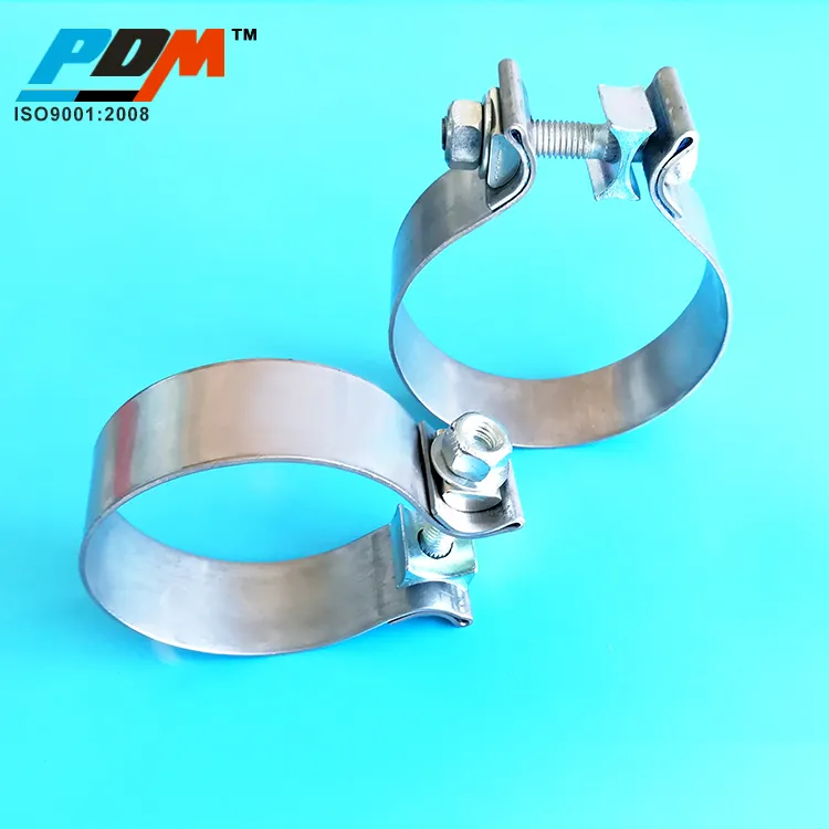 3.5 inch stainless steel band polishing and cleaning exhaust pipe end band clamp