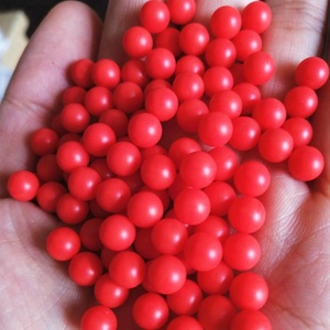 Bán Buôn Số Lượng Lớn 4Mm 4.5Mm 5Mm 6Mm 6.35Mm 7Mm 7.144Mm Rắn Nhựa Màu Đỏ PP Nổi Quả Bóng Sản Phẩm Nhựa - Product Image 2