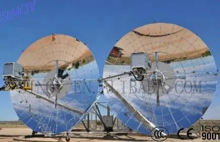 集中型太陽光発電ディッシュスターリング用の高反射ガラスミラー