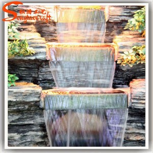 Fontaine d'eau d'intérieur en fibre de verre, livraison gratuite, jardin avec bouddha décoratif pour la maison - Product Image 6