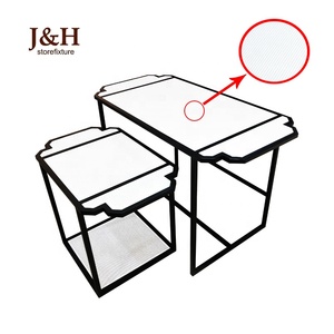 Clothing Store Fixture High-end Metal Grid Clothes Retail <strong>Table</strong> Garment Display <strong>Nesting</strong> <strong>Table</strong> - Product Image 6