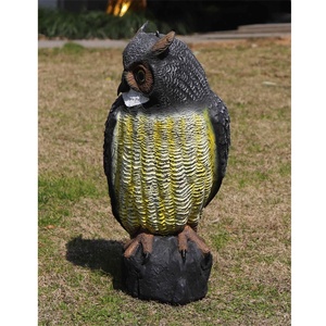 Señuelo de búho grande de plástico para exteriores Dispositivo de caza repelente de protección de jardín para Aves, ratones, ardillas - Product Image 6