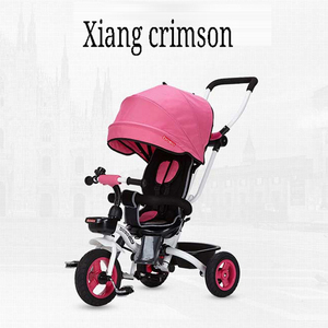 Bebé triciclo 1-5 años con cubierta plegable metal niños tricycl - Product Image 5