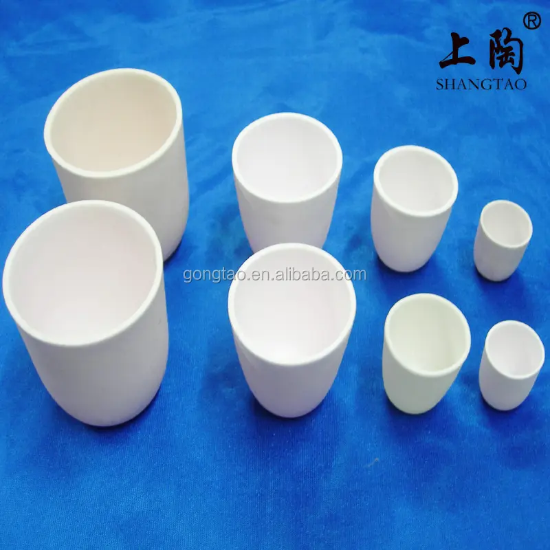 Crisol de cerámica de alta pureza, duradero, promocional, 500ml, para fundir vidrio