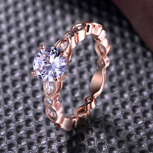 2018 Zircon piedra principal y la boda bandas o anillos tipo anillos de boda 18 K - Product Image 1