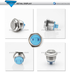 สวิตช์ปุ่มกดสแตนเลส 220 โวลต์, สวิตช์ปุ่มกดกริ่งประตูทองเหลือง - Product Image 6