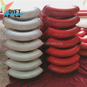 Tambour double paroi en acier inoxydable dn125, coude, 9 fentes pour pièces de pompe à béton montée sur un camion plaszmeister - Product Image 2