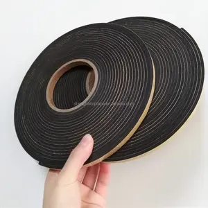 10mm wide*10m Rubber Strip EVA Single Side Sponge Foam Tape 3mm thickness Door Seal