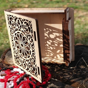 Contenitore di Monili di <span class=keywords><strong>legno</strong></span> Decorativo Cassette Intagliato Libreria Segreto Trucco Scatola Libro - Product Image 2