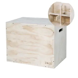 Hout Plyo Box 3 in 1 voor CrossFit Jump Training en Conditioning Plyometrische Doos voor CrossFit Training