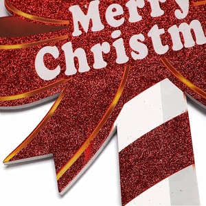 Wooden Christmas candy cane stake yard sign garden party <span class=keywords><strong>decoration</strong></span> - Product Image 2