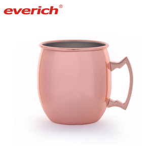 Acero inoxidable cobre Moscú mula taza con asa - Product Image 2