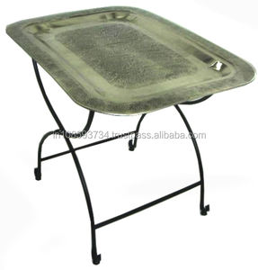 Bandeja Rectangular Grande de Metal, Mesa Marroquí, Gran Venta - Product Image 1