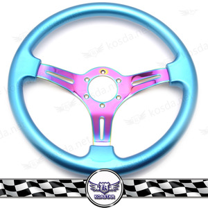 Automobile 350mm <span class=keywords><strong>Neochrome</strong></span> Spoke JDM Deep Dish ABS Volant - Product Image 2