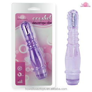 Aphrodisia Crystal Dauwdruppel Vibrator Multi-Speed Instelbare Power Tpe Abs Waterdicht Low Noise 2 Aa Aangedreven Persoonlijke Massager - Product Image 4