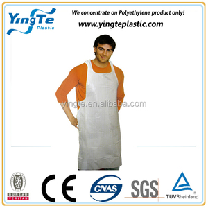 ผ้ากันเปื้อนพลาสติก PE สีขาวทำจากพลาสติก PE,ผ้ากันเปื้อนแบบใช้แล้วทิ้งสำหรับใช้ในครัวเรือนทำความสะอาดบ้าน - Product Image 4
