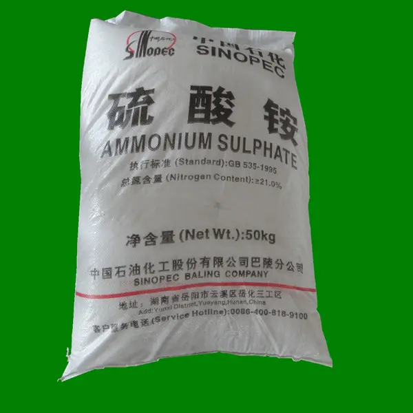 50 kg sacchetto di SINOPEC di marca N 21 Ammonio Solfato esportatore