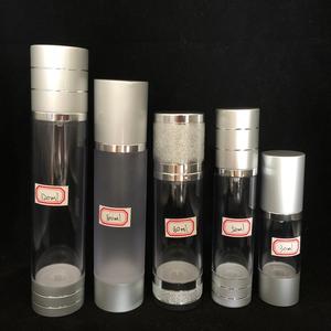 luxury 15ml 30ml 50ml acrylic airless pump bottle