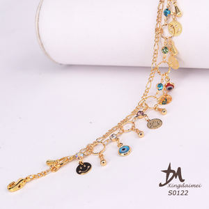 नई डिजाइन पायल फैशन 18K सोने महिलाओं कंगन पायल S0122 - Product Image 5