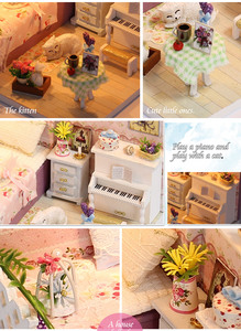 Hecho <span class=keywords><strong>a</strong></span> mano miniaturas <span class=keywords><strong>detalles</strong></span> para la casa de muñecas diy casas de muñecas - Product Image 4
