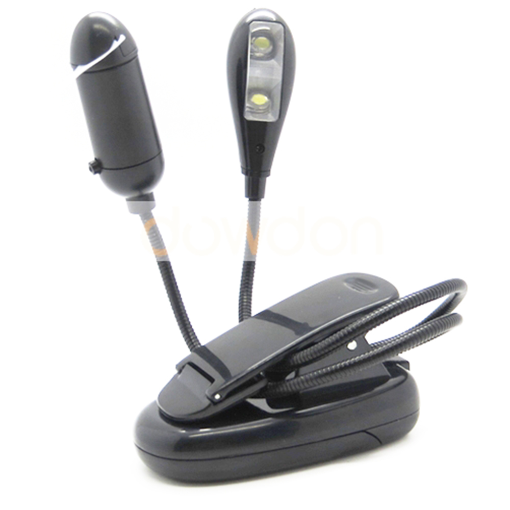 2 in 1 Mini USB Fan with LED Light Clip USB Book Reading Light