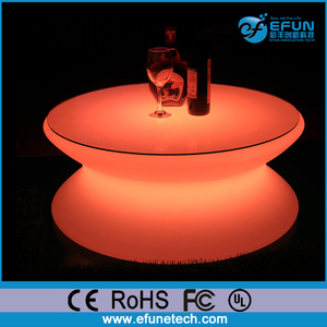 Bar muebles led <span class=keywords><strong>se</strong></span> encienden mesa, plástico rgb del cambio del color de mesa iluminada - Product Image 2