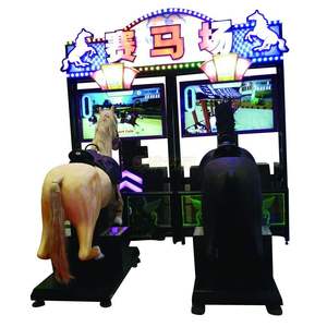 Hotselling Coin Operated Mini GoGo <strong>Jockey</strong> <strong>Horse</strong> Riding Car Racing Video Draving Simulator <strong>Game</strong> <strong>Machine</strong> for Sale - Product Image 1