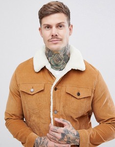 Giacca Bomber da esterno per uomo invernale impermeabile in velluto a coste con fodera KY Borg funzionale abbottonatura e tasche - Product Image 4