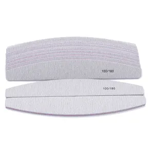 Limas de <span class=keywords><strong>uñas</strong></span> con logotipo impreso, pintauñas con arena, personalizadas, 180/180 <span class=keywords><strong>pies</strong></span> blancos, de alta calidad, el más vendido - Product Image 1