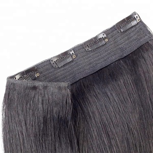 One Piece Single Weft <strong>Clip</strong> <strong>in</strong> <strong>Hair</strong> <strong>Extensions</strong> Double Drawn 100%Human Brazilian Remy <strong>Hair</strong> <strong>Clip</strong>-on <strong>Hair</strong> <strong>Extension</strong> Silk Straight - Product Image 4