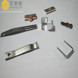 Silver Copper Electrical Contacts For Switch Socket Electricity Metal Stamping Parts