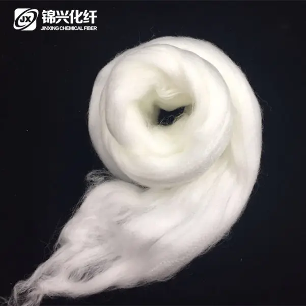 Serat Poliester Modifikasi Bosilun Wool Cationik Serat Atasan Bukan Akrilik 3D * 88Mm