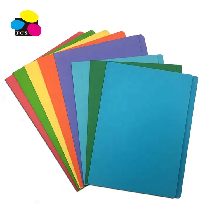 Austrália escritório do mercado personalizado a4/fc tamanho variados cores manila papel pasta