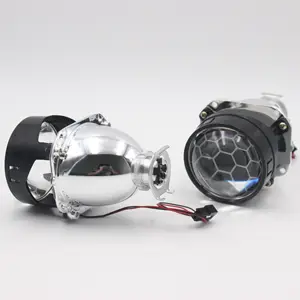 Prezzo di fabbrica 2.5 ''M ini H1 HID obiettivo per proiettore allo xeno con obiettivo a nido d'ape obiettivo per proiettore Bi xenon H1 da 2.5 pollici