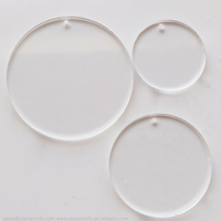 Disques en acrylique artisanaux, cercles en acrylique, disques en plastique transparent